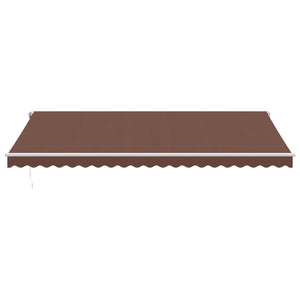 vidaXL Awning Automatic Brown 500x350 cm