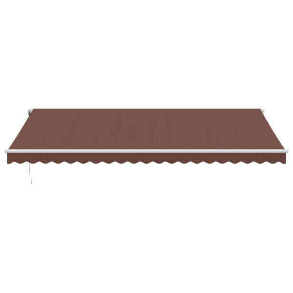 vidaXL Awning Automatic Brown 500x350 cm