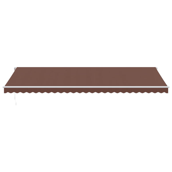 vidaXL Manual Awning Brown 600x350 cm