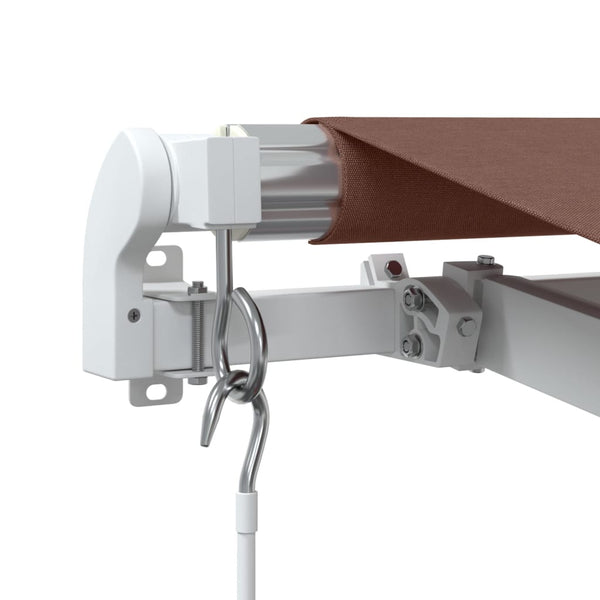vidaXL Manual Awning Brown 600x350 cm