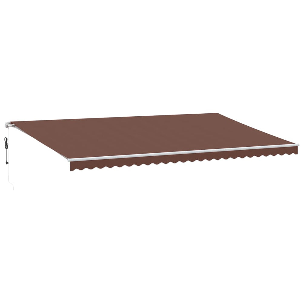 vidaXL Awning Automatic Brown 600x350 cm