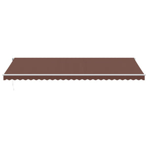 vidaXL Awning Automatic Brown 600x350 cm