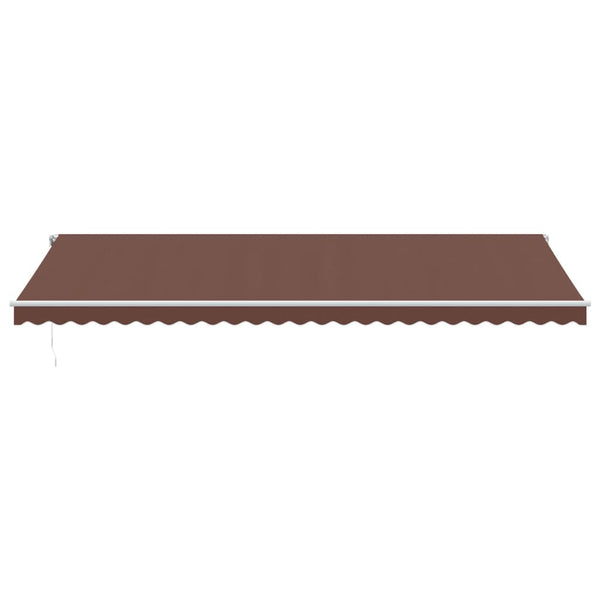 vidaXL Awning Automatic Brown 600x350 cm