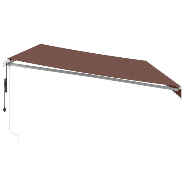 vidaXL Awning Automatic Brown 600x350 cm