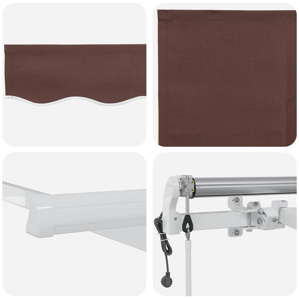 vidaXL Automatic Manual Brown 400x300 cm