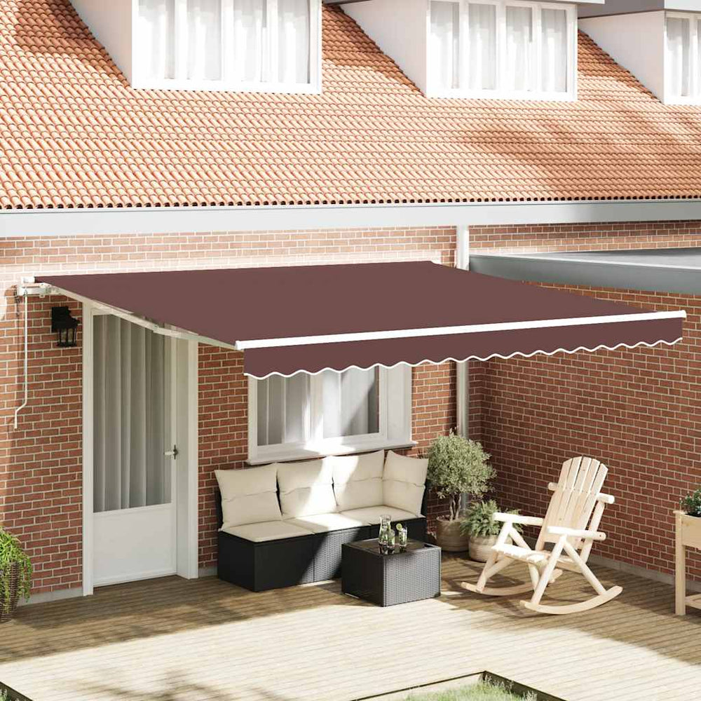 vidaXL Automatic Manual Brown 400x300 cm