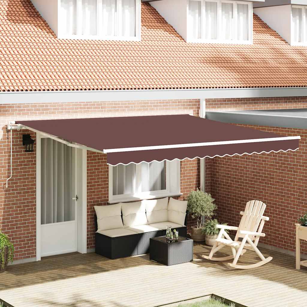 vidaXL Automatic Manual Brown 400x300 cm