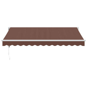 vidaXL Awning Automatic Brown 350x250 cm