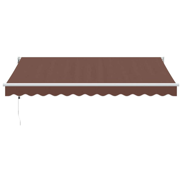 vidaXL Awning Automatic Brown 350x250 cm
