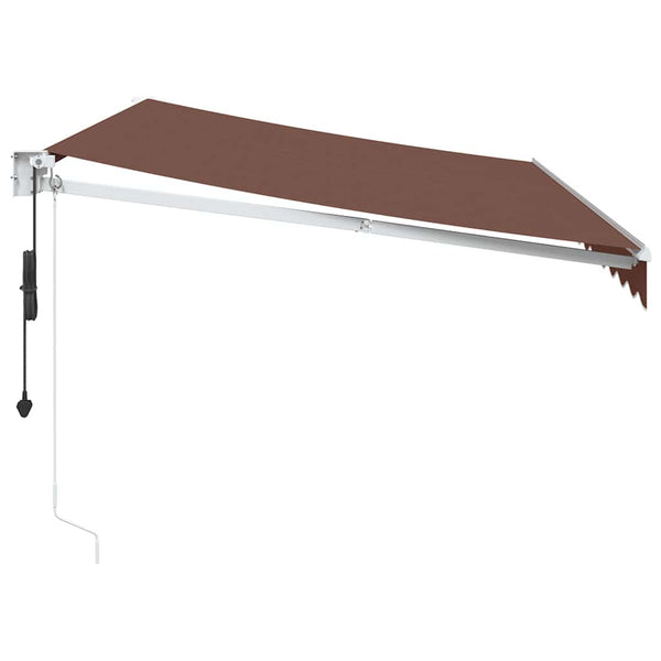 vidaXL Awning Automatic Brown 350x250 cm