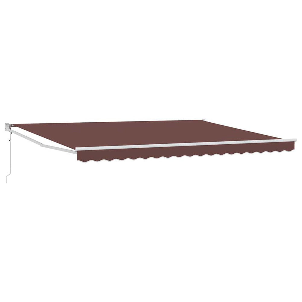 vidaXL Awning Automatic Brown 450x300 cm