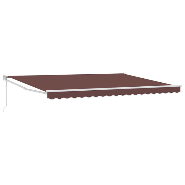 vidaXL Awning Automatic Brown 450x300 cm