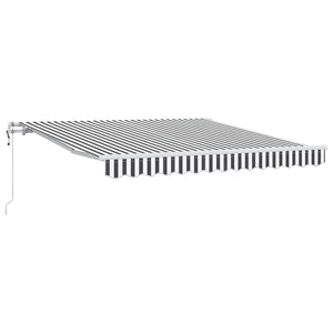 vidaXL Automatic Awning Anthracite & White 300x250 cm