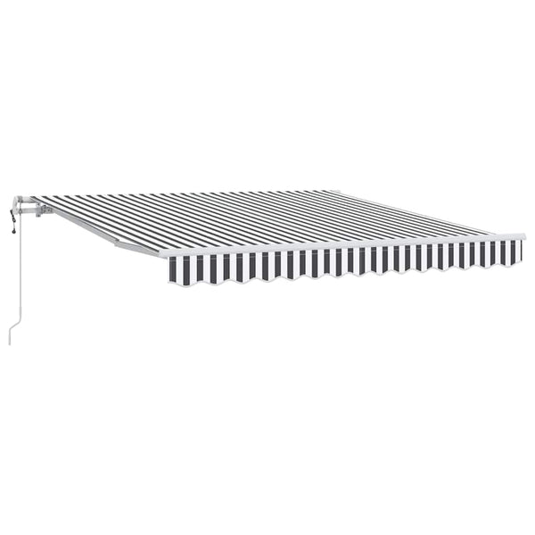 vidaXL Automatic Awning Anthracite & White 300x250 cm