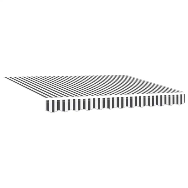 vidaXL Automatic Awning with LED Anthracite & White 300x250 cm