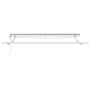 vidaXL Automatic Awning with LED Anthracite & White 300x250 cm