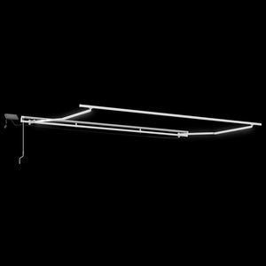 vidaXL Manual Awning with LED Anthracite & White 400x300 cm