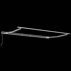 vidaXL Awning Automatic with LED Anthracite & White 400x300 cm