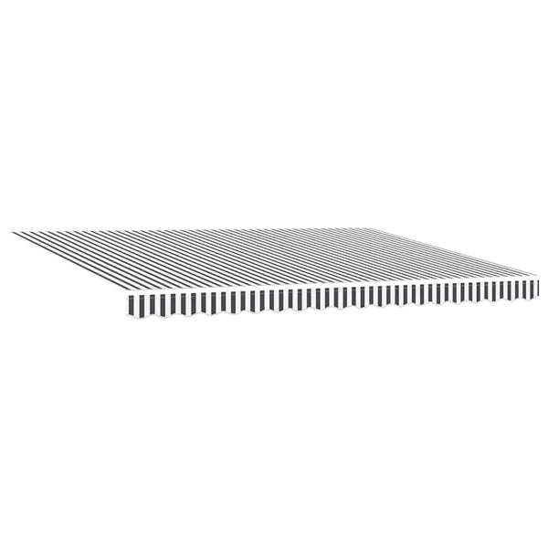 vidaXL Automatic Awning with LED Anthracite & White 450x300 cm