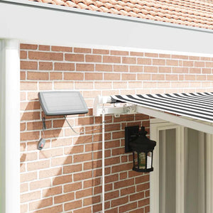 vidaXL Manual Awning with LED Anthracite & White 600x300 cm