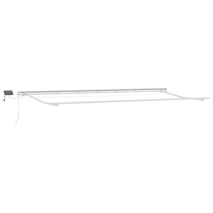 vidaXL Manual Awning with LED Anthracite & White 600x300 cm