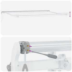 vidaXL Automatic Awning with LED Anthracite & White 600x300 cm