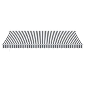 vidaXL Automatic Awning Anthracite & White 450x350 cm