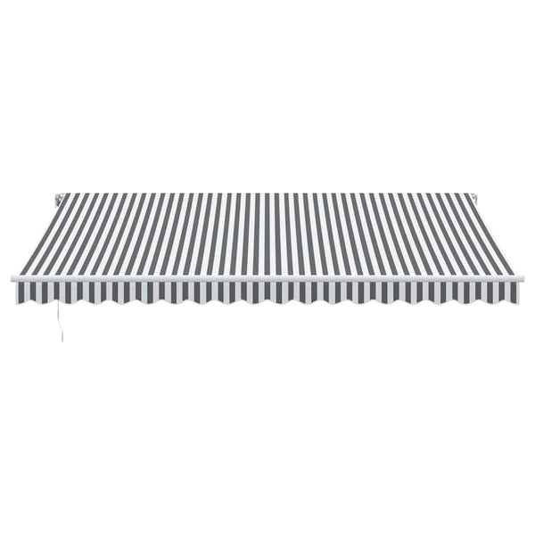 vidaXL Automatic Awning Anthracite & White 450x350 cm