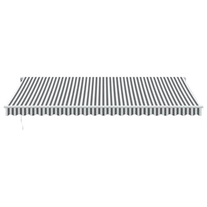 vidaXL Awning Automatic Anthracite & White 500x350 cm