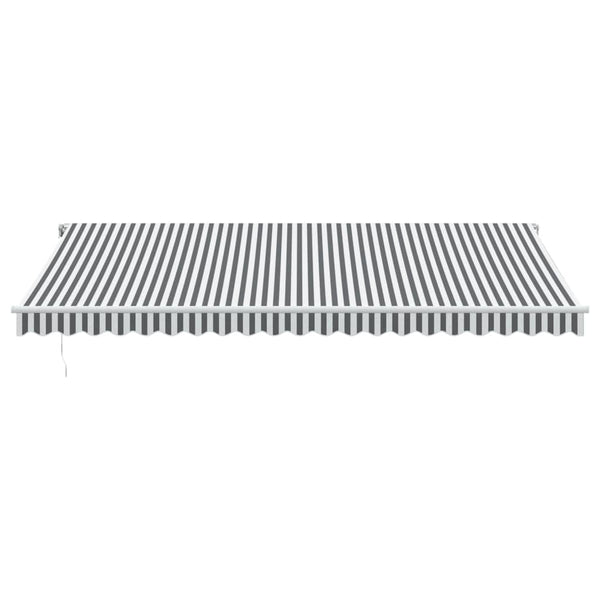 vidaXL Awning Automatic Anthracite & White 500x350 cm