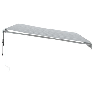 vidaXL Awning Automatic Anthracite & White 500x350 cm