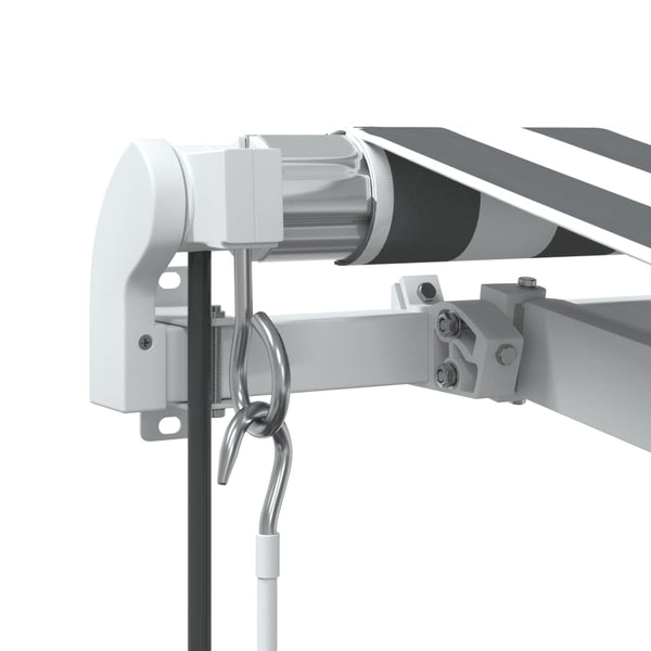 vidaXL Awning Automatic Anthracite & White 500x350 cm