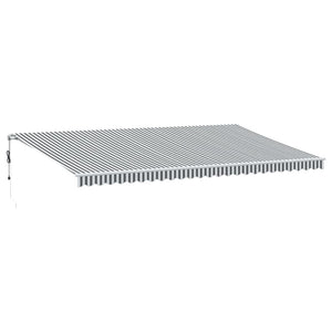 vidaXL Awning Automatic Anthracite & White 600x350 cm