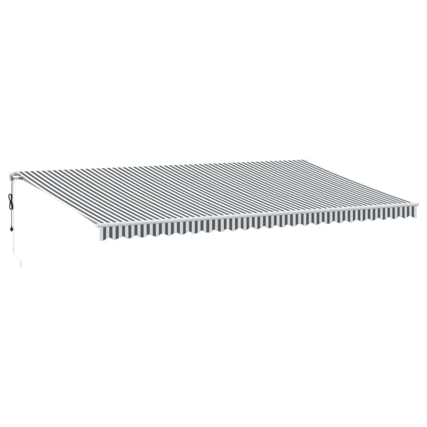 vidaXL Awning Automatic Anthracite & White 600x350 cm