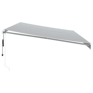 vidaXL Awning Automatic Anthracite & White 600x350 cm