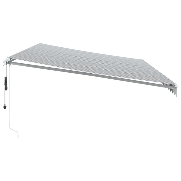 vidaXL Awning Automatic Anthracite & White 600x350 cm