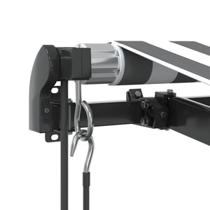vidaXL Awning Automatic Anthracite and White 500x350 cm