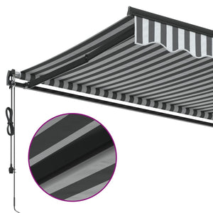 vidaXL Awning Automatic Anthracite and White 500x350 cm