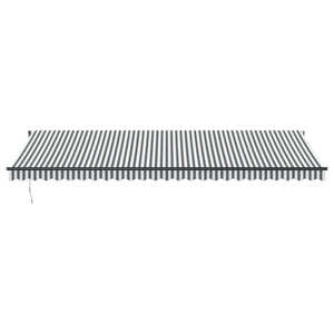 vidaXL Awning Automatic Anthracite and White 600x350 cm