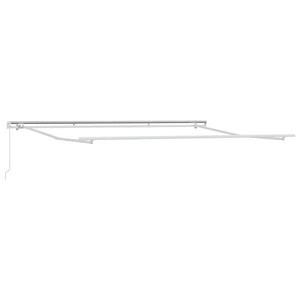 vidaXL Manual Awning Anthracite & White 500x300 cm
