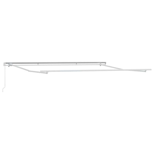 vidaXL Manual Awning Anthracite & White 500x300 cm