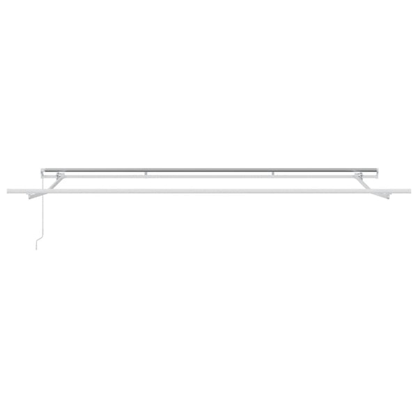 vidaXL Manual Awning Anthracite & White 500x300 cm