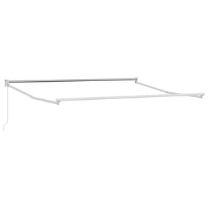 vidaXL Retractable Awning Anthracite and White 4.5x3 m Fabric & Aluminum