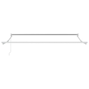 vidaXL Retractable Awning Anthracite and White 4.5x3 m Fabric & Aluminum