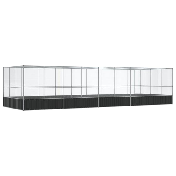 Große Vogelvoliere mit Erweiterung, Silber
