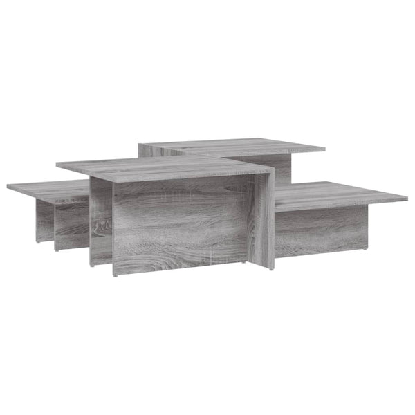 vidaXL Coffee Tables 2 pcs. Grey Sonoma Chipboard