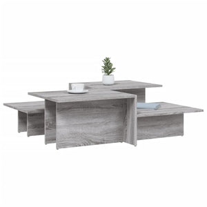 vidaXL Coffee Tables 2 pcs. Grey Sonoma Chipboard