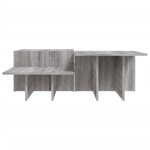 vidaXL Coffee Tables 2 pcs. Grey Sonoma Chipboard