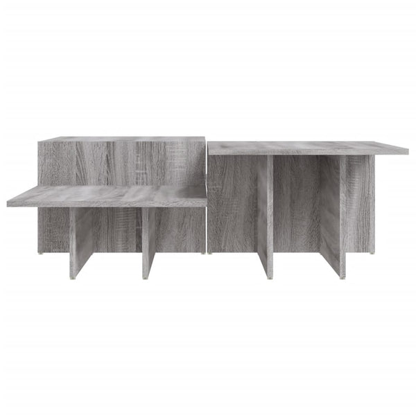 vidaXL Coffee Tables 2 pcs. Grey Sonoma Chipboard