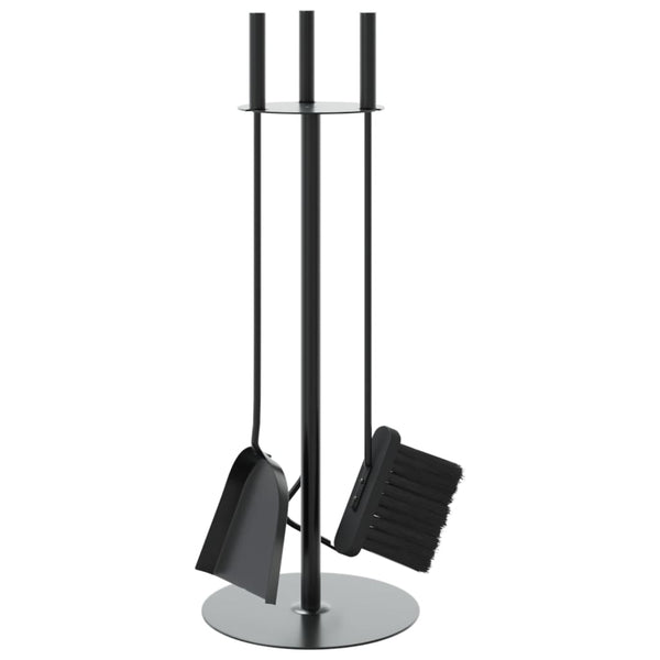 vidaXL 4-piece Fireplace Tool Set 22 x 59 cm Steel